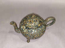 Load image into Gallery viewer, Staffordshire Agateware Footed Teapot Circa 1770