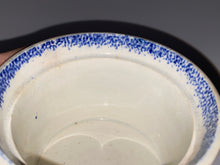 Load image into Gallery viewer, Staffordshire Spatterware Purple And Blue Mustard Pot Rare Form Ca. 1830