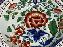 Load image into Gallery viewer, Staffordshire Pearlware Gaudy Dutch Soup Plate Carnation Ca. 1820 Rare Large