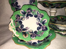 Load image into Gallery viewer, Staffordshire Davenport Dessert set in the "Nectarine" pattern circa 1850