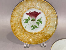 Load image into Gallery viewer, Staffordshire Yellow Spatterware Cup And Saucer Thistle Pattern Ca. 1830