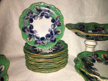 Load image into Gallery viewer, Staffordshire Davenport Dessert set in the "Nectarine" pattern circa 1850