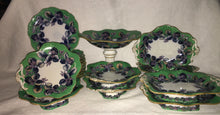 Load image into Gallery viewer, Staffordshire Davenport Dessert set in the "Nectarine" pattern circa 1850