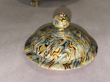 Load image into Gallery viewer, Staffordshire Agateware Footed Teapot Circa 1770