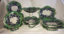 Load image into Gallery viewer, Staffordshire Davenport Dessert set in the "Nectarine" pattern circa 1850