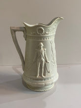 Load image into Gallery viewer, Staffordshire Jasperware Parian Large Pitcher with Washington
