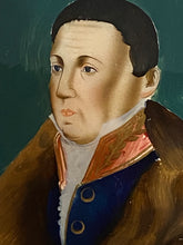Load image into Gallery viewer, Antique 19th Century Reverse on Glass of Marquis de Lafayette
