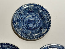 Load image into Gallery viewer, Staffordshire Blue Transfer Quadrupeds Cup Plate Hyena Ca. 1825
