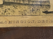 Load image into Gallery viewer, Original N. Currier &amp; Ives Print Death Of Washington Dec. 14 A.D. 1799
