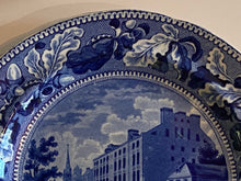 Load image into Gallery viewer, Historical Staffordshire Blue Plate City Hotel New York Ca. 1825
