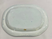 Load image into Gallery viewer, Historical Staffordshire Blue Landing of Lafayette At Castle Gardens Platter 17”
