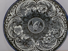 Load image into Gallery viewer, Historical Staffordshire Blue Seal of the United States Brown Transfer Plate

