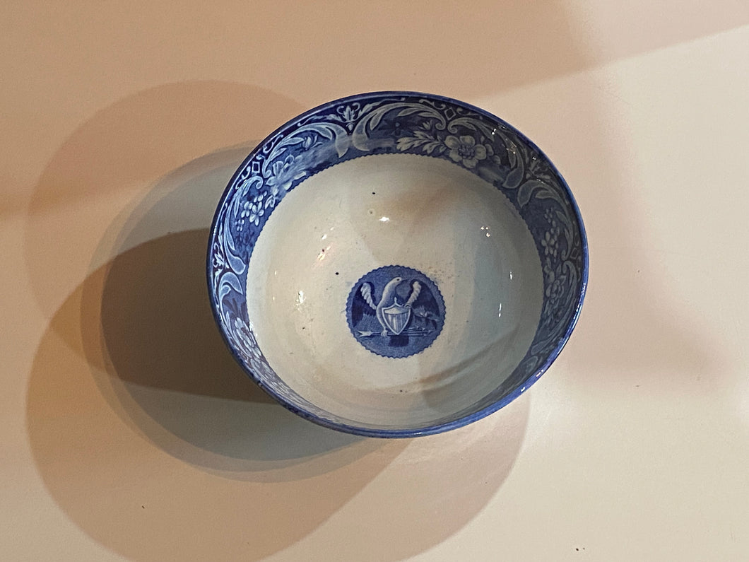 Historical Staffordshire Seal of the United States Waste Bowl