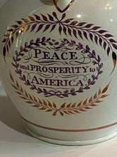 Load image into Gallery viewer, Historical Staffordshire Success to the United States and Peace, Plenty and Independence Pink Luster Ca. 1820
