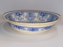 Load image into Gallery viewer, Historical Staffordshire Shallow Large Bowl Texian Campaign Ca. 1840’s Blue
