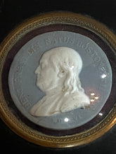 Load image into Gallery viewer, Staffordshire Benjamin Franklin Wedgwood Jasperware Token Coin

