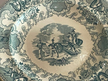 Load image into Gallery viewer, Historical Staffordshire Green Transfer Texian Campaign Plate
