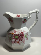 Load image into Gallery viewer, Staffordshire Pink Transfer Liberty Cap Patriotic Flag Large Pitcher Ca. 1840
