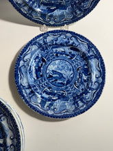 Load image into Gallery viewer, Staffordshire Blue Transfer Plate Quadrupeds River Otter Plate Ca. 1825
