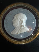 Load image into Gallery viewer, Staffordshire Benjamin Franklin Wedgwood Jasperware Token Coin
