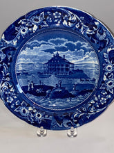 Load image into Gallery viewer, Historical Staffordshire Blue Nahant Hotel Plate by Stubbs Ca. 1825
