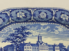 Load image into Gallery viewer, Historical Staffordshire Blue Platter New York Almshouse Ca. 1825
