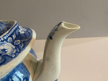 Load image into Gallery viewer, Historical Staffordshire Blue Teapot Hartford Connecticut State House
