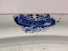 Load image into Gallery viewer, Historical Staffordshire Blue Small Platter London from London View Series
