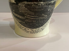 Load image into Gallery viewer, Staffordshire Creamware Liverpool Pitcher American Frigate Constellation Ship Building Scene
