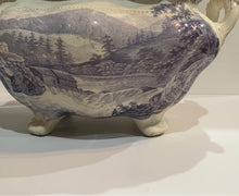 Load image into Gallery viewer, Historical Staffordshire Soup Tureen Little Falls At Luzerne Hudson River 1835
