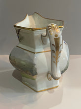 Load image into Gallery viewer, Historical Painted Landing of Lafayette Jersey City Pottery Pitcher
