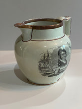 Load image into Gallery viewer, Staffordshire War of 1812 Pitcher Perry and Pike
