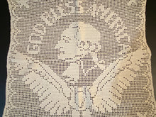 Load image into Gallery viewer, Centennial Embroidered Lace George Washington God Bless America Handkerchief
