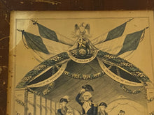 Load image into Gallery viewer, Original N. Currier Print Washington’s Reception By The Ladies Trenton NJ
