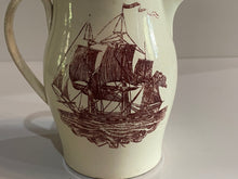 Load image into Gallery viewer, Staffordshire Creamware Very Small Liverpool Pitcher Come Box Compass And Ship
