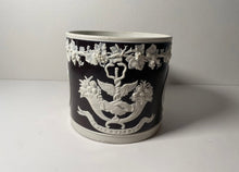 Load image into Gallery viewer, Staffordshire Jasperware Large Mug Seal Of United States Peace Plenty Columbia
