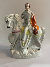 Load image into Gallery viewer, Staffordshire Historical Abraham Lincoln Figure On Horseback Ca. 1840’s  Huge
