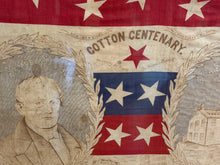 Load image into Gallery viewer, Historical Handkerchief Cotton Centenary American Flag Samuel Slater Textile 1890
