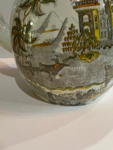 Load image into Gallery viewer, Staffordshire Pearlware Chinoiserie Pagoda Pattern Barge Pot Huge
