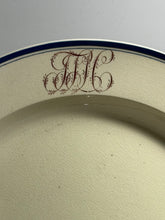 Load image into Gallery viewer, Staffordshire Creamware Liverpool Herculaneum Plate American Eagle And Monogram
