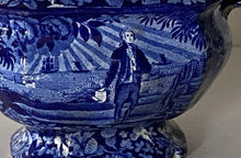 Load image into Gallery viewer, Historical Staffordshire Washington With Scroll In Hand Sugar Bowl Ca. 1825
