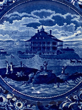 Load image into Gallery viewer, Historical Staffordshire Blue Nahant Hotel Plate by Stubbs Ca. 1825
