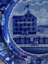 Load image into Gallery viewer, Historical Staffordshire Blue Plate Scudder’s American Museum Scarce View

