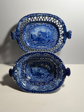 Load image into Gallery viewer, Staffordshire Quadrupeds Reticulated Basket and Tray Fox and Rooster Ca 1825
