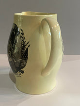 Load image into Gallery viewer, Staffordshire Creamware Liverpool Pitcher Eagle Shield with Chain of States Commodore Rogers
