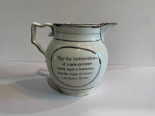 Load image into Gallery viewer, Staffordshire Pearlware Silver Resist Pitcher John Jones Yestrad Ca. 1820’s
