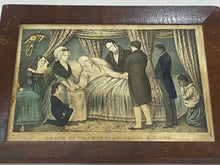 Load image into Gallery viewer, Original N. Currier &amp; Ives Print Death Of Washington Dec. 14 A.D. 1799
