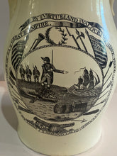 Load image into Gallery viewer, Staffordshire Creamware Liverpool Pitcher World In Planisphere Virtue and Valour Washington
