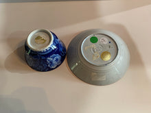 Load image into Gallery viewer, Historical Staffordshire Blue Extra Large Cup and Saucer Eagle on Urn
