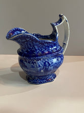 Load image into Gallery viewer, Historical Staffordshire Blue Washington With Scroll In Hand Creamer Ca. 1825
